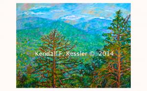 Blue Ridge Parkway Artist is about Ready for Christmas and Maybe we should pay him...